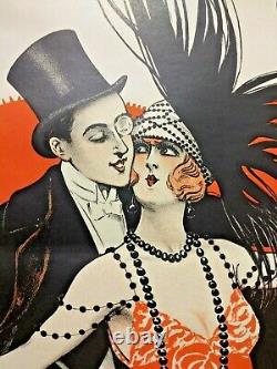 Ni veuve ni joyeuse affiche opérette Clérice 1919 vintage original poster