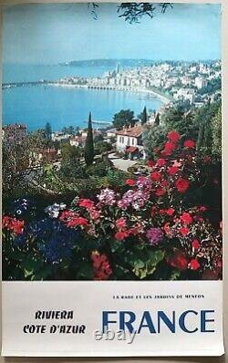 Nice Cannes Menton Riviera Cote d'Azur 6 affiches anciennes/original posters