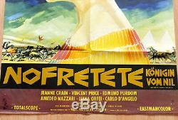 Original Affiche Poster Film Movie Nofretete Reine Du Nil 1961