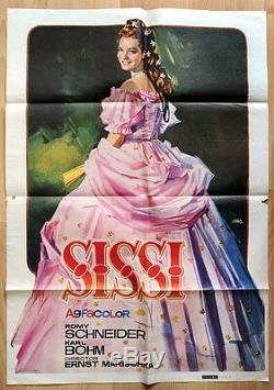 Original Affiche Poster Sissi le Plus de Succès Film de Romy Schneider