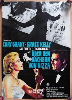 Original Film Poster Affiche Über Den Toits de Nice Cary Grant, Grace Kelly