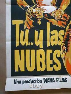 Original Mexican poster affiche Tu y las nubes Lola Flores 1955