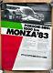 Original Porsche Affiche Poster 1000 Km Monza 7 X Porsche 956 Victoire 1983