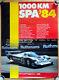 Original Porsche Affiche Poster 1000 Km Spa 84 Rothmans 956 Stefan Bellof