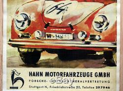 Original Porsche Affiche Poster 356 de 1951/52 Robinet / Stuttgart Rare