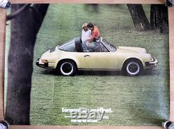 Original Porsche Affiche Poster La Première 911 Sc 1978 911