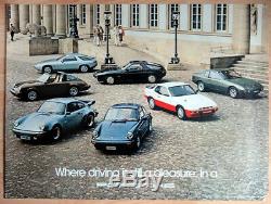 Original Porsche Affiche Poster la Famille 1979 Voiture de Sport