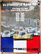 Original Porsche Affiche Poster Le Mans De 1970 Jusqu'À 1985 Gagne Porsche