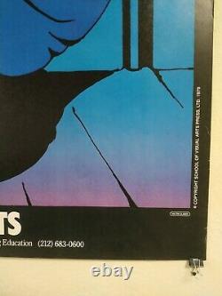 Original poster affiche School of Visual Arts Milton Glaser 1979