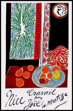 Original vintage poster MATISSE, Nice Joie et travail, affiche originale 1947