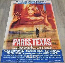 Paris Texas Affiche ORIGINALE Poster 120x160cm 4763 1984 Wim Wenders N. Kinski