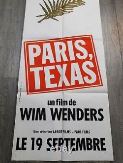 Paris Texas Affiche ORIGINALE Poster 60x160cm 2363 1984 Wenders Kinski