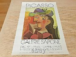 Picasso Original Exhibition Poster Galerie Sapone Affiche 1991