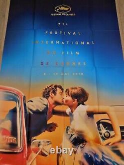 Pierrot le Fou Cannes Belmondo Affiche ORIGINALE Poster 120x160cm 2018 JL Godard