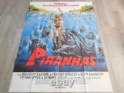 Piranhas Piranha Affiche ORIGINALE Poster 120x160cm 4763 1978 Joe Dante