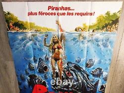 Piranhas Piranha Affiche ORIGINALE Poster 120x160cm 4763 1978 Joe Dante
