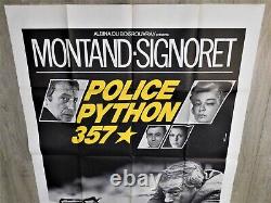 Police Python 357 Affiche ORIGINALE Poster 120x160cm 4763 1976 Montand Signoret