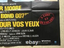 RIEN QUE POUR VOS YEUX (Affiche Originale cinéma EO 1981) Movie Poster Bond 007