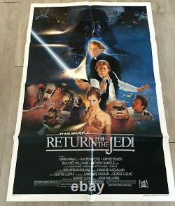 Return Of The Jedi 1983 Harrison Ford Mark Hamill Affiche Originale Poster Us