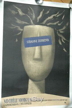 Roman Cieslewicz The Fallen Idol 1948 Polish Affiche Poster Original