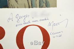 SPIRO 1968, expo Galerie 65 Affiche originale signée, signed Vintage Poster