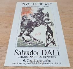 Salvador Dali Affiche Originale D'exposition Poster Divine Comedie -80's