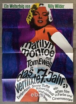 Sept Ans De Reflexion 1955 Billy Wilder Marilyn Monroe Affiche Originale Poster