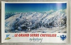Serre-Chevalier Alpes Lot de 7 affiches anciennes/original travel posters ski