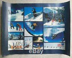 Serre-Chevalier Alpes Lot de 7 affiches anciennes/original travel posters ski