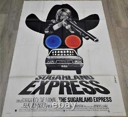 Sugarland Express Affiche ORIGINALE Poster 120x160cm 4763 1974 Spielberg G Hawn