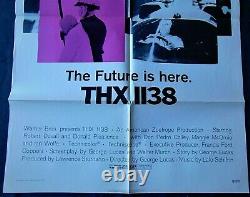 THX 1138 Affiche US ORIGINALE 68x104 cm POSTER One Sheet 27 41 George Lucas