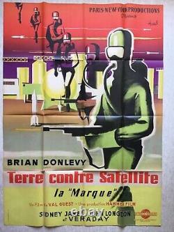 Terre contre Satellite (Affiche EO 1958) Original Grande French Movie Poster