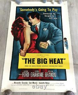The Big Heat 1953 Fritz Lang Glenn Ford Affiche Originale Poster Us