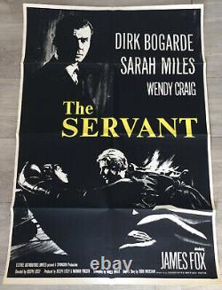 The Servant 1963 Joseph Losey Dirk Bogarde Affiche Originale Poster Uk