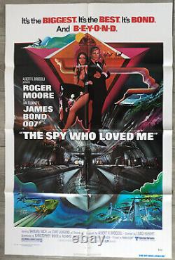 The Spy Who Loved Me 1977 James Bond Roger Moore Affiche Originale Poster