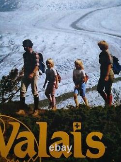 Travel Original Poster Affiche Originale Suisse Valais