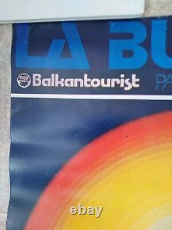 Travel Original poster Affiche Originale Bulgarie Balkantourist