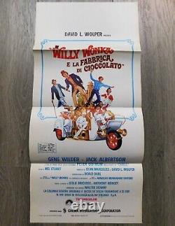 Willy Wonka Charlie Affiche ORIGINALE Locandina Poster 79x33cm 1331 1971 Wilder