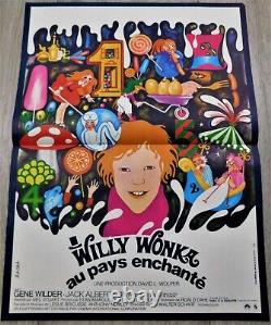 Willy Wonka Charlie Affiche ORIGINALE Poster 40x60cm 15x23 1971 Gene Wilder